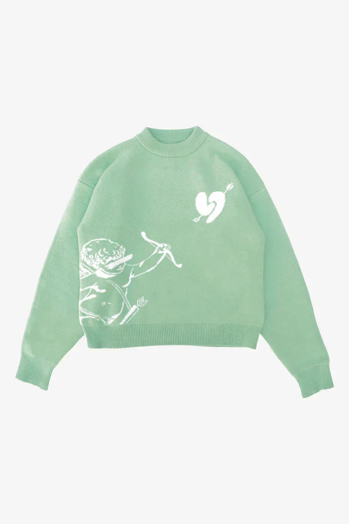 "ARROW" HEART SWEATER