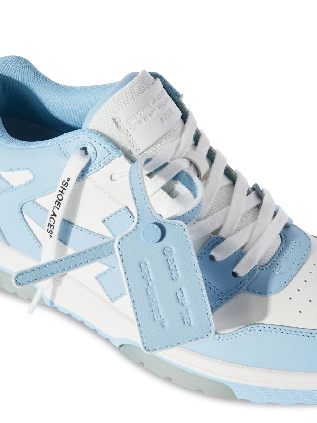 "Off" Sneaker Baby Blue/White