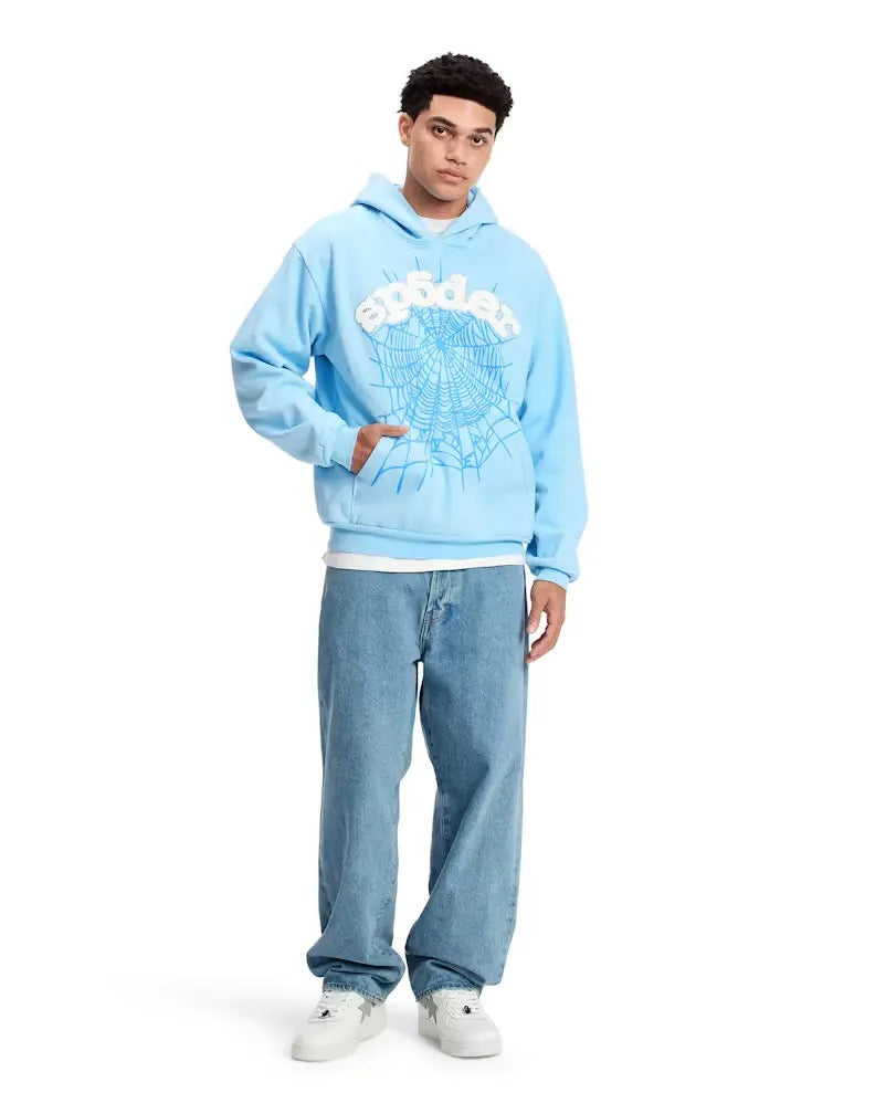 "Sp5der" Hoodie Babyblue