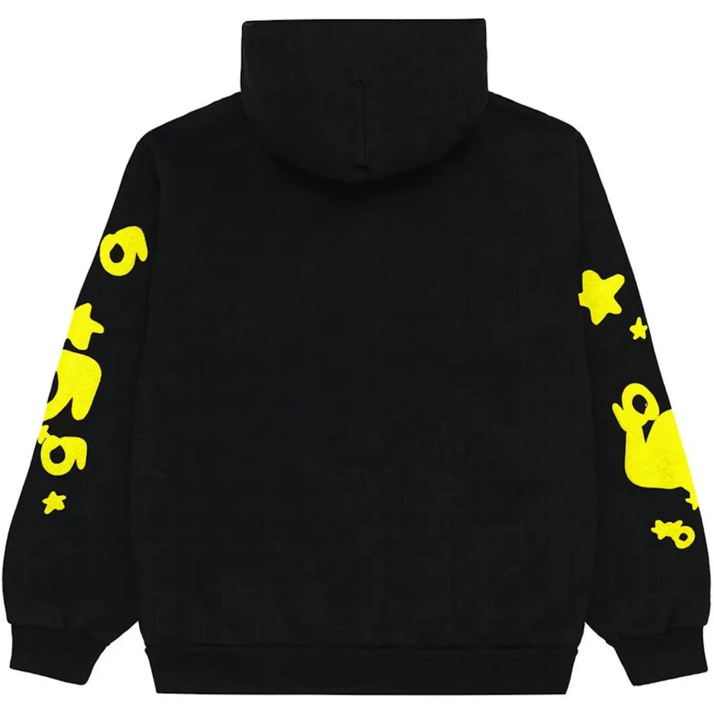 "Sp5der" Hoodie Black/Yellow