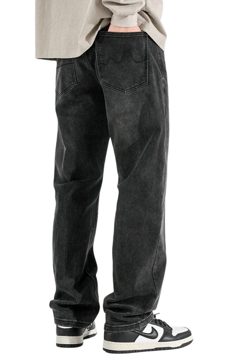 Dark Grey Basic Jeans